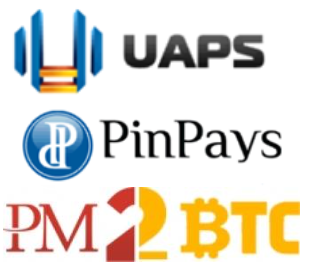 Money Laundering Services: UAPS, PinPays, and PM2BTC (Image)